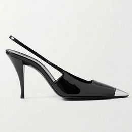 2022 Frühjahr neue Mode Damen High Heels Kleid Schuhe Leder Stiletto Point Toe klassische bequeme Sandalen Hausschuhe Größe 35-42 Absatzhöhe: 6 cm 9 cm
