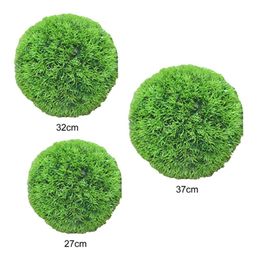 Decorative Flowers & Wreaths Artificial Topiary Ball Shrubs Faux Green For Outdoor Indoor Backyard Balcony