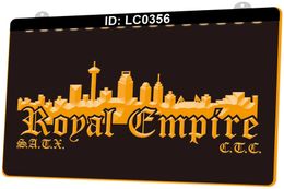 LC0356 Royal Empire City Light Sign 3D Engraving