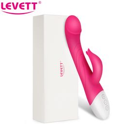 Levett-vibrador rabbit 64 com vibrao, brinquedos sexyuais erticos, para mulheres, estimulao do clitris, ponto g e vagina