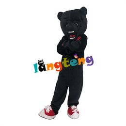 Mascot Costumes1244 Black Bear Mascot Costume Adult Furry Animal Cartoon Character Suit