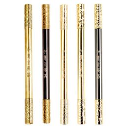 Gel Pens 1PC Golden Hoop Metal Pen Gold Grey Colour Business Chinese Retro Style Office Staff Study Stationery