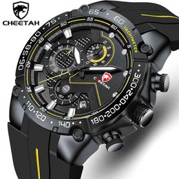 Men Watch CHEETAH Top Luxury Brand Chronograph Sports Mens Watches Quartz Chronograph Clock Male Wristwatch Relogio Masculino 210517