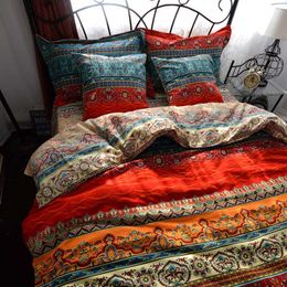 FANAIJIA 3d bohemian bedding sets boho printed Mandala duvet cover set with Pillowcase queen size Bedlinen Home textile 210706