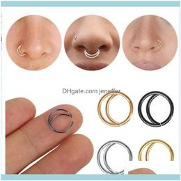 Charm Earrings Jewelryfactory9Vatnail Version Anti Moon Allergy Small Nose Ring Puncture Jewelry Drop Delivery 2021 Haycu