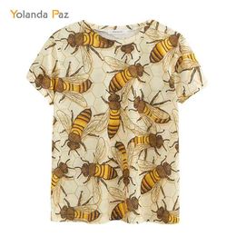 Yolanda Paz est Men/Women 3d t shirts good quality fashion breathable comfort Bee printing short sleeve o-neck tops tees 210720
