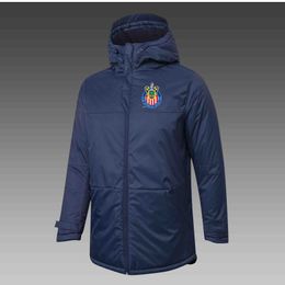 Mens Chivas USA Down Winter Outdoor leisure sports coat Outerwear Parkas Team emblems customized