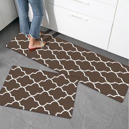 Carpets Evich Kitchen Mat Doormat PVC Leather Floor Mats Waterproof Oil Proof Rugs Large Doormats Bedroom