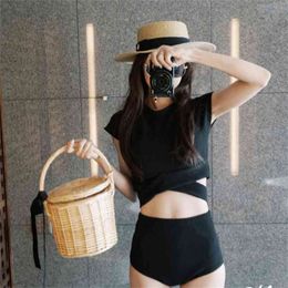 Korean Style High Waist Bikini Set Women Padded Biquini Suit Two Pieces Swimwear Swimsuit Quality Beach 210621