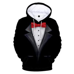 Men's Hoodies & Sweatshirts 3d Printing Sweater Suit Gentleman Pullover Sportswear Clothes Accessories MenMen's