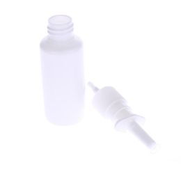 1pc White Vacuum Plastic Nasal Spray Bottles Pump Spray Nose Fog Mist Bottle For Medical Packaging 5ml 10ml 15ml 20ml 30ml