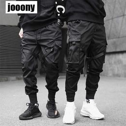 Mens Cargo Pants Men Joggers Men Hip Hop Techwear Male Japanese Streetwear Harem Jogging Pants Trousers For Men Plus size 220311