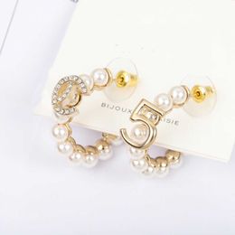 Top quality drop earring with diamond and 5 words for women wedding jewelry gift have box stamp PS3344A
