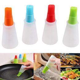 Tools & Accessories BBQ Grill Oil Bottle Brushes Kitchen Cleaning Basting Barbecue Cooking Heat Resisting Silicone Utensils