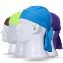 Durag Headwear Head Wrap Skull Cap Outdoor Riding Pirate Beanie Motorcycle Doo Do Rag Sport Bandana Headband Hat