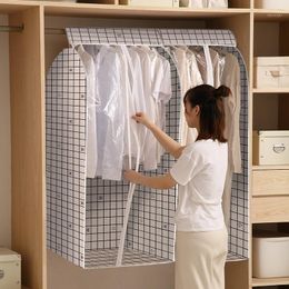 Clothes Dust Cover Bag Fully Enclosed Wide Three-dimensional Suit Coat Storage Moisture-proof Household Transparent Organizer Bags