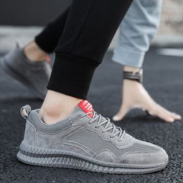 Wholesale 2021 Fashion For Mens Womens Sport Mesh Running Shoes Outdoor Runners Breathable Grey Brown Walking Jogging Sneakers SIZE 39-44 WY19-G265