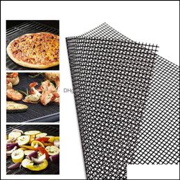 Baking & Pastry Tools Bakeware Kitchen, Dining Bar Home Garden Bbq Grill Mat Non Stick Grilling Mesh Tool Reusable Grills Accessories For Ou