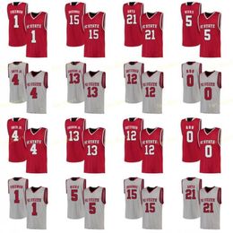 NCAA College NC State Wolfpack Basketball Jersey 22 Farthing 24 Devon Daniels 3 Taylor 31 Pat Andree Custom Ed