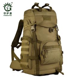 Men's Women's Camouflage Bag 50 L Travel Backpack Large Capacity Shoulders High Grade Wearproof