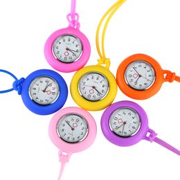 Silicone Rope Chain Nurse Watches Medical Doctor Quartz Movement Pendant Necklace Watches Gifts Clock