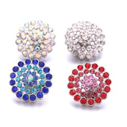 Rhinestone gadget 18mm Snap Button Clasp charms for Snaps DIY Jewelry Findings suppliers Gift