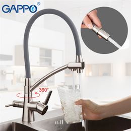 GAPPO Kitchen Faucets Kitchen Water Taps Mixer Sink Faucet Filter Faucets Taps Mixer Deck Mounted Purifier Cold Water Tap 211108