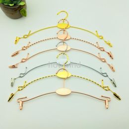DHL 300pcs Colored Metal Lingerie Hanger with Clip Bra Hanger and Underwear Briefs Underpant Display Hangers EE