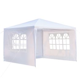 -10x10ft Party Casamento Ao Ar Livre Pátio Shade Tenda Canopy 3x3m Heavy Duty Gazebo evento de pavilhão com tubos espirais branco quente