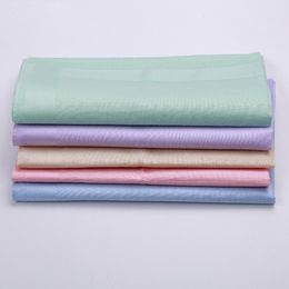 40cm Party 100% Cotton Handkerchief Male Table Satin Towel Mix Colour