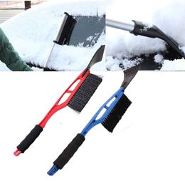 New 2-in-1 Car Ice Scraper Snow Remover Shovel Brush Window Windscreen Windshield Deicing Cleaning Scraping Tool New Arrive Car