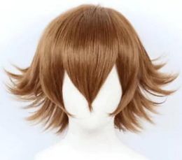 Fashion Short Light Brown Curly Lady's Cosplay Wigs