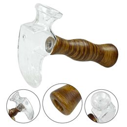 Glass silicone hand pipe oil burn pipes smoking products use for dry herb