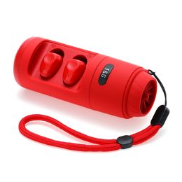 TWS Wireless Earphone Bluetooth Speaker 2 In 1 Mini Portable Outdoor Sports Speakers TG806 Stereo Sound Large Capacity Battery