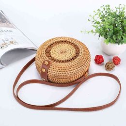 HBP Non- Rattan Mini Bag hollowed out forest basket art hand woven PU belt sport.0018