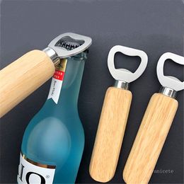 Wooden Handle Wine Bottle Opener Portable Beer Openers Bar Kitchen Party Tools T9I001272