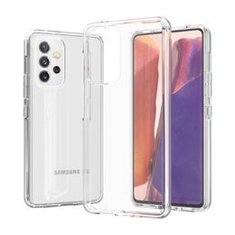 Crystal Clear Cases For Samsung Galaxy A13 A33 A53 A03 A03S 5G Hard PC Back Military Grade Protection Cover Case