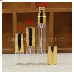 Wholesale Clear Essential oils Spray Bottle With The Golden Lid,Beauty &Skin Care Cosmetics Packaging Container,Cosmetic Gadgetsgood qty