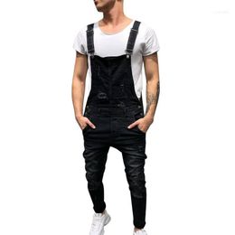 Men's Jeans NIBESSER Men Ripped Jean Homme Sleeveless Jumpsuits Distressed Denim Suspender Pants Streetwear Vaqueros Hombre11