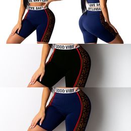 VAZN GCY18159 Summer Red Blue BlackYoung Girl Crop Top Print England Style Sexy 2019 Set Sleeveless 2 Piece Sets Night Club Sets X0428