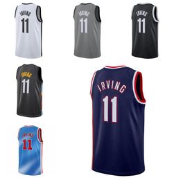 Basketbol Formaları Kyrie Irving # 11 Kevin Durant Jersey2021-22 Şehir Jersey Erkek Gençlik S-XXL