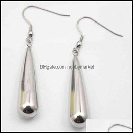 Dangle & Chandelier Earrings Jewellery Brand Long Drop Water Element Ear Hook For Women Earring Simple Sier Tear 41*10Mm Pendant Delivery 2021