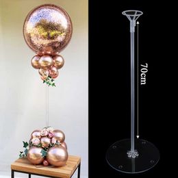 Balloons Stand Balloon Holder Transparent balloon Kids Birthday Party Decorations Baby Shower Wedding Party Decorations Y0622