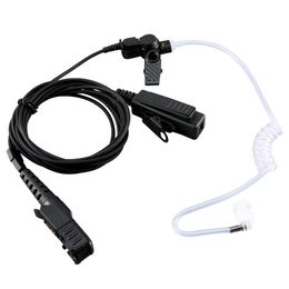 Breath long-term surveillance tube ptt headset ear motor microphone dp2400 xir p6620 radio in two-way walkie talkie