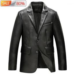 Men's Leather & Faux AYUNSU Spring Autumn Sheepskin Coat Genuine Jacket Men Clothes 2021 Blazer Real Mens Jackets WZMA03 B22105