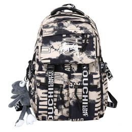 New Fashion Nylon Backpack Trend Women Shoulder Daypack Laptop Bag Large Capacity Travel Backpack For Teenager Student Schoolbag Y1105