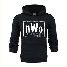 Felpe con cappuccio Wcw Wrestling Nwo World Ink Wolfpac da uomo per adulti Camisetas di abbigliamento maschile di marca