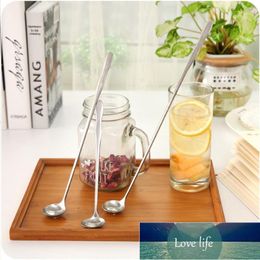 3 size Kitchen Tools Stainless Steel Long Handle Spoon Ice Cream Coffee Cocktail Teaspoons Soup Ladle Drink Condiment Factory price expert design Quality Latest