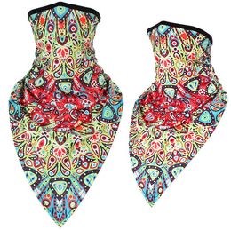 Summer Cooling Magic Scarves Unisex Bandana Triangle Half Face protective masks Outdoor Sport Runing Hiking Cycling Neck Gaiter Cover Dust-proof Turban wraps