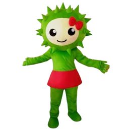 Green Durian Mascot Costume Halloween Christmas Fancy Party Cartoon Character Outfit Suit Adult Women Men Dress Carnival Unisex Adults